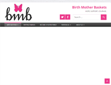 Tablet Screenshot of birthmotherbaskets.org